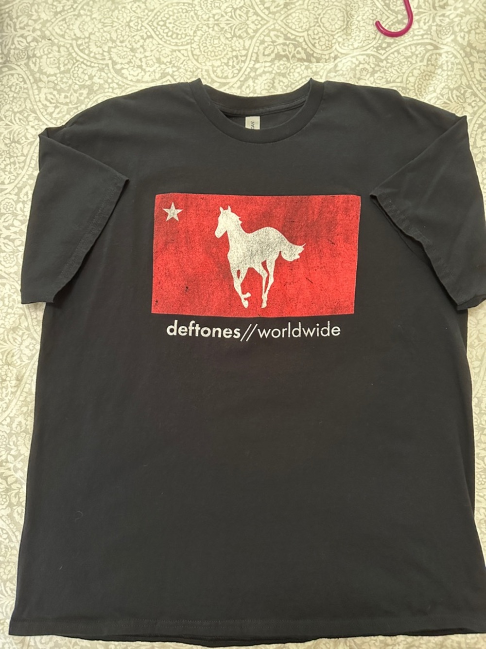 Gildan Black Deftones Worldwide Tee